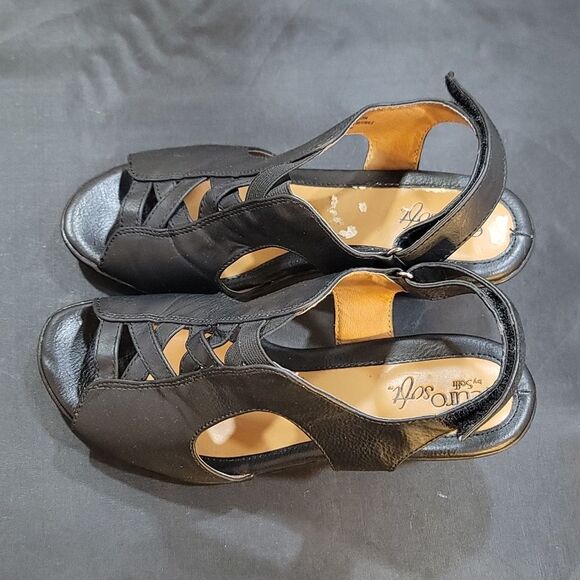 EUROSOFT VACARA LEATHER CRISS CROSS  WITH A CAGED LOOK STRAP R3 - Picture 7 of 14